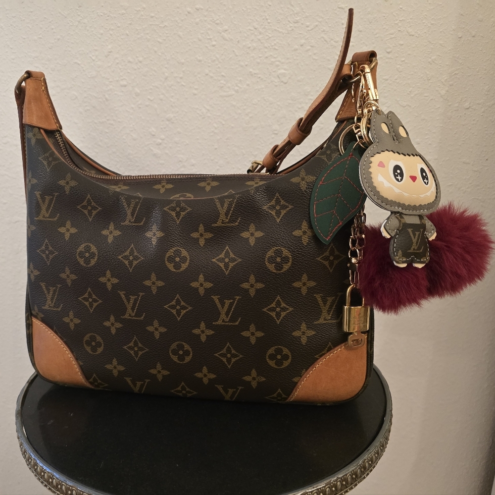 Louis Vuitton Monogram Boulogne 30 Tan and Brown Monogram Shoulder Bag